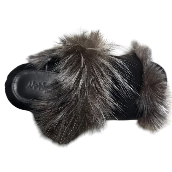 Montelliana 1965 Fur Slides – EU 37/US 6.5 – Free Shipping - Picture 6 of 7